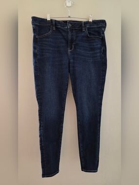 Dark Blue Women's Stretch Skinny Jeans